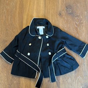 Baby Janie and Jack black jacket 3-6 months